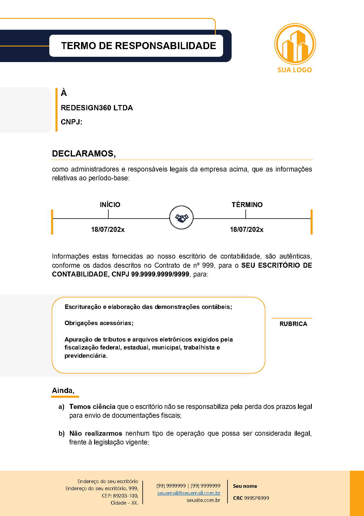 Termo de Responsabilidade