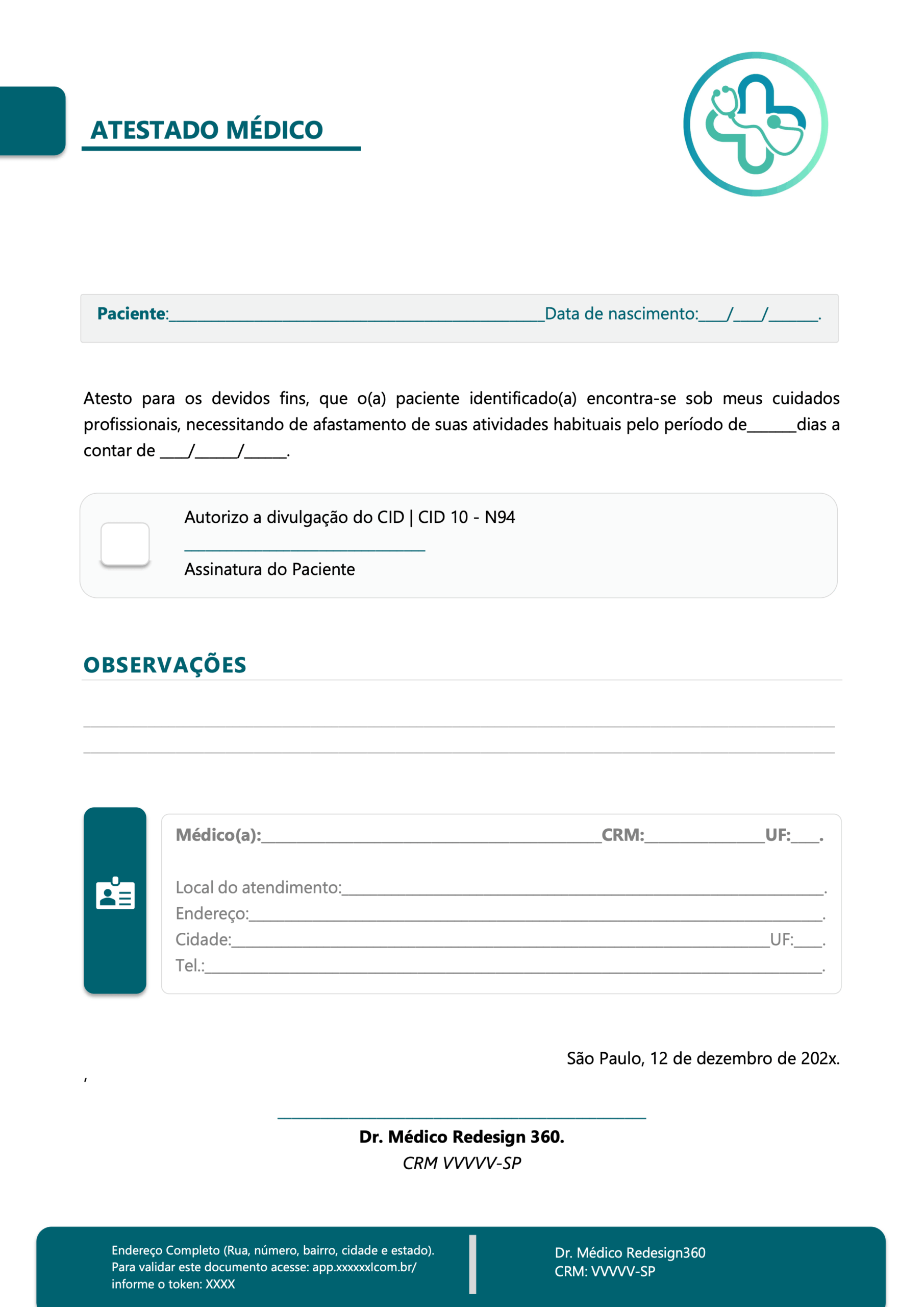 Atestado Médico (CID)
