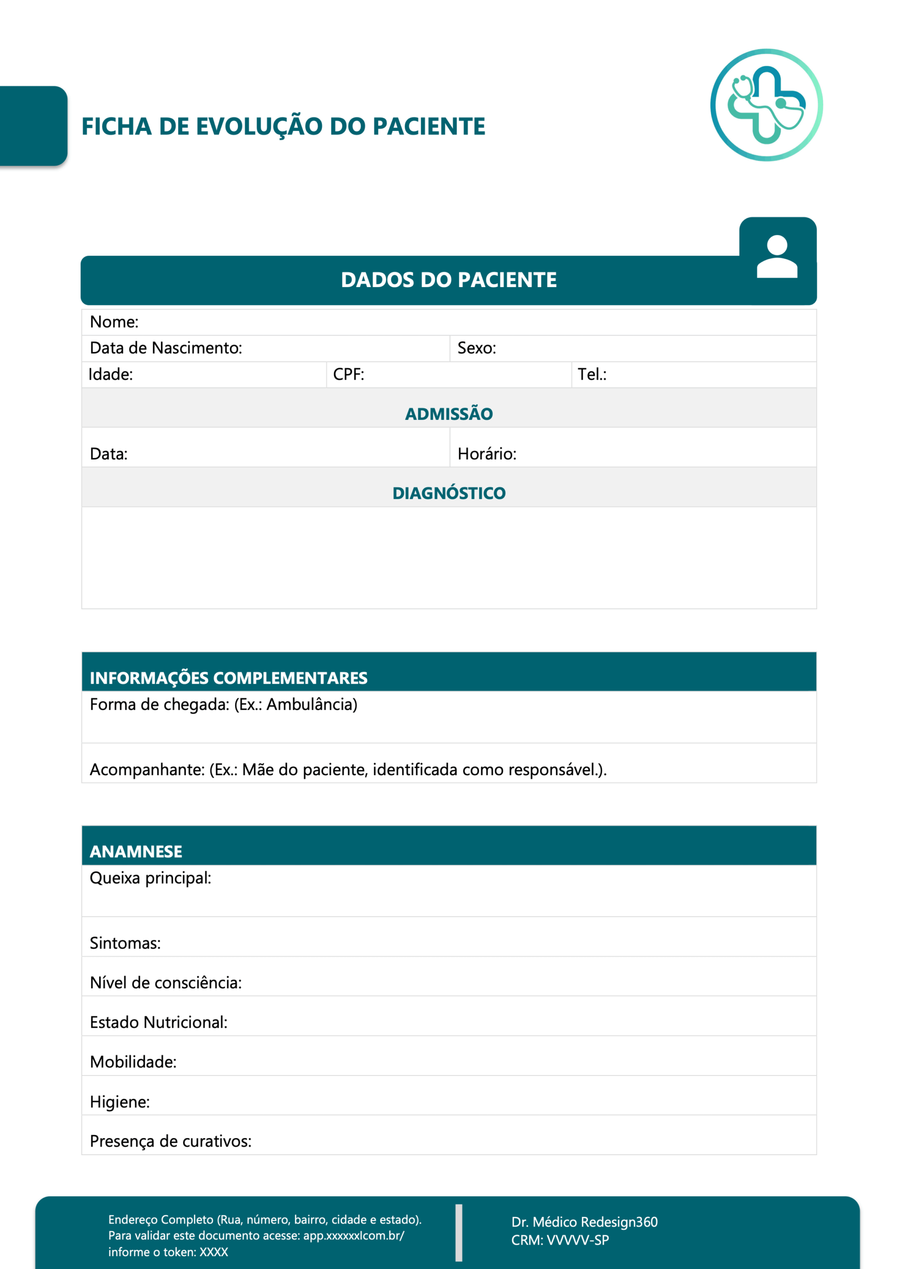 Ficha de Evolução do Paciente