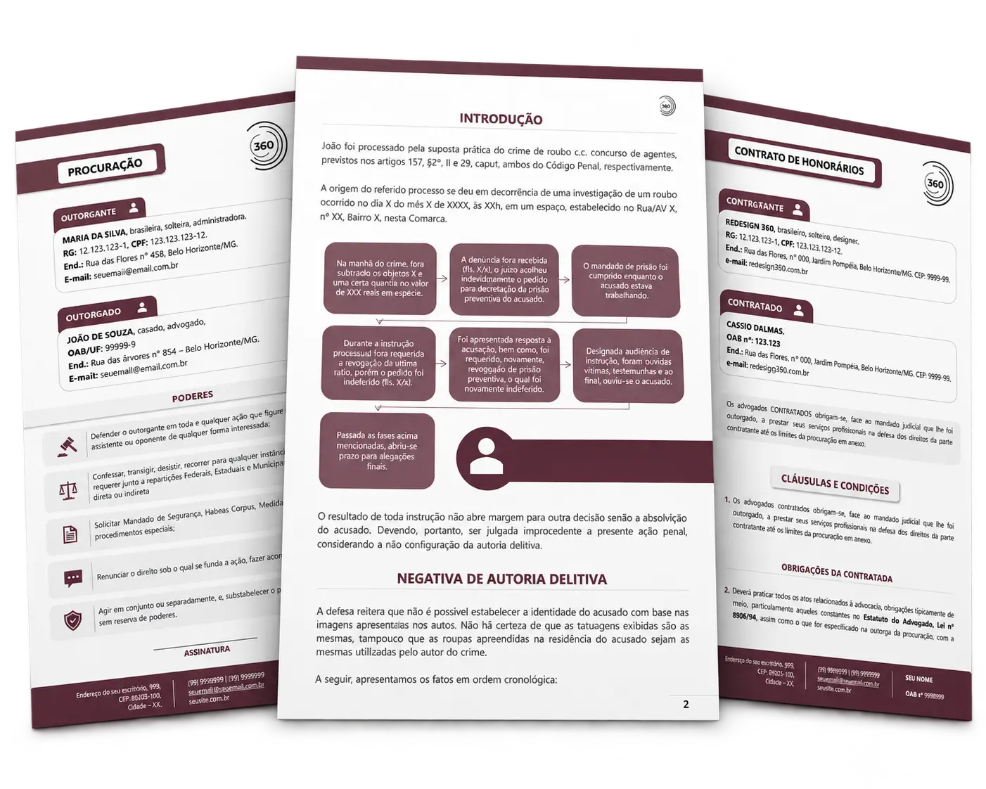 Home 6 Mockup de Documentos Juridicos em Camadas