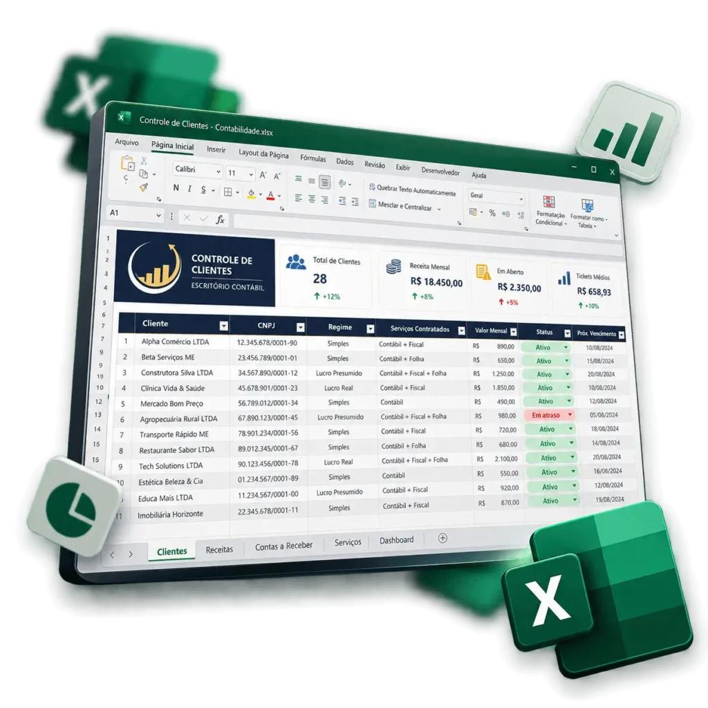 Box Contábil 2.0 41 Planilha Excel de Controle Contabil 1